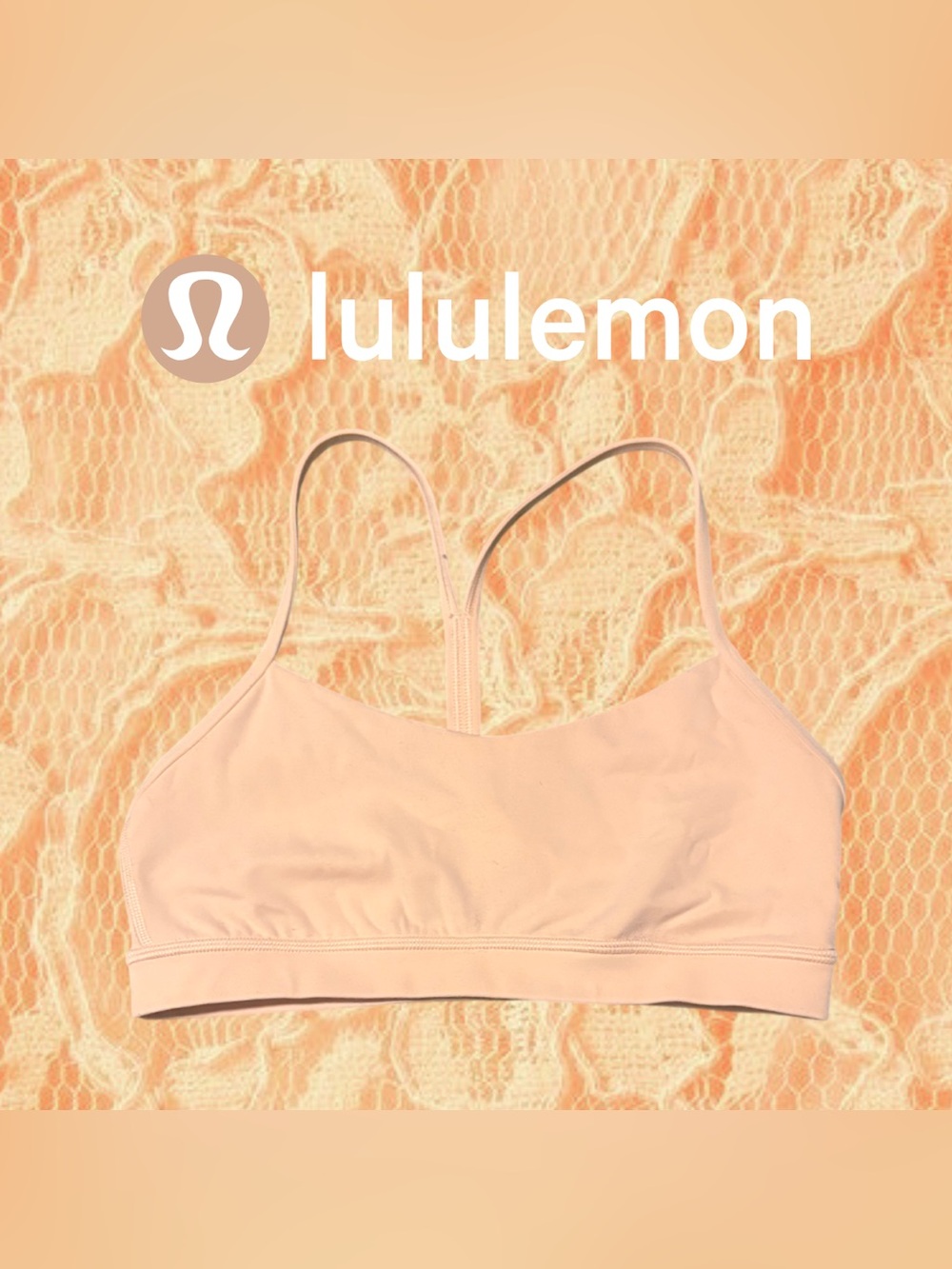 orange creamsicle lululemon sports bra